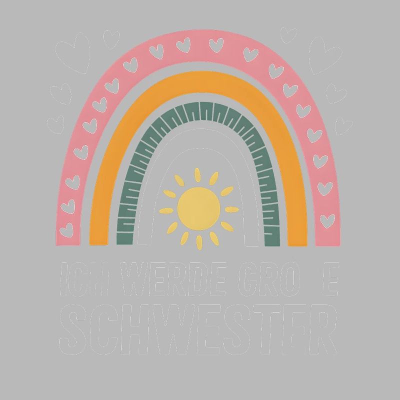 Ich Werde Große Schwester Regenbogen Boho