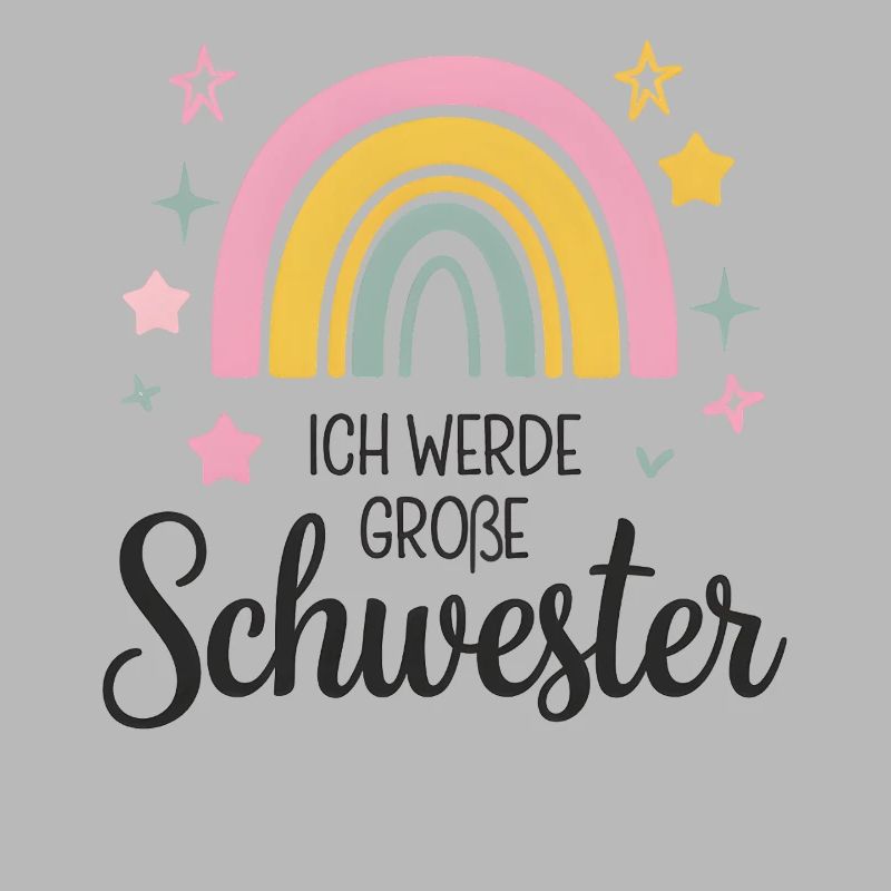 I'm going to be big sister rainbow boho