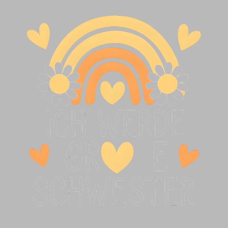 Ich Werde Große Schwester Regenbogen Boho