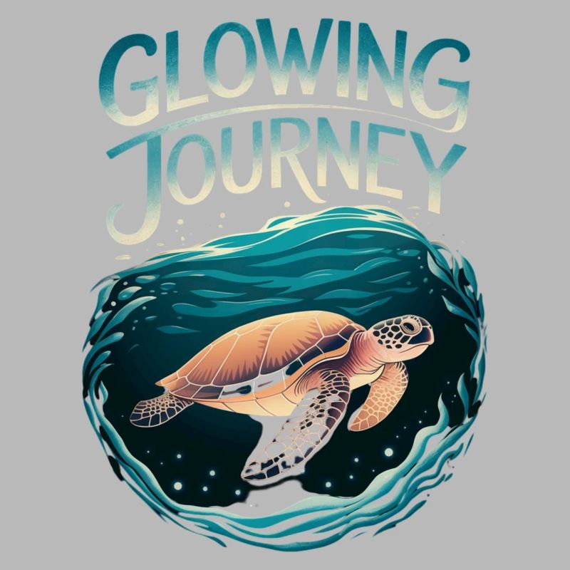 Glowing Journey Turtle Design