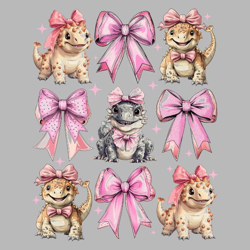 Coquette Bogen Ankylosaurus Dinosaurier Mädchen