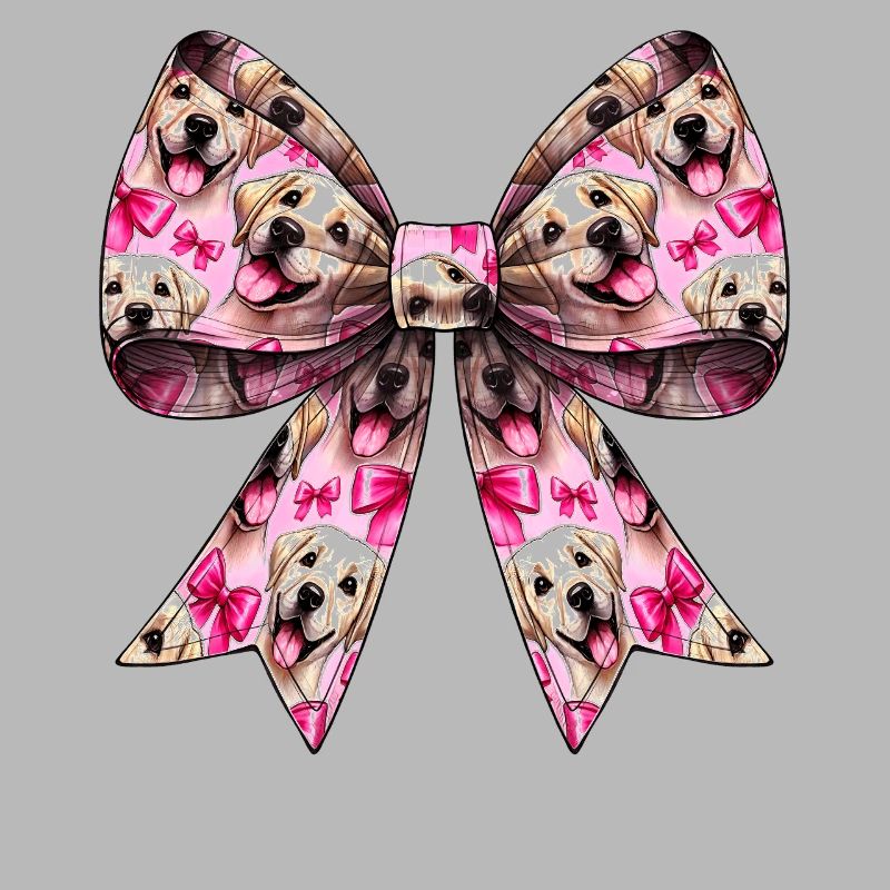 Coquette Bow Labrador Dog Pattern Mom