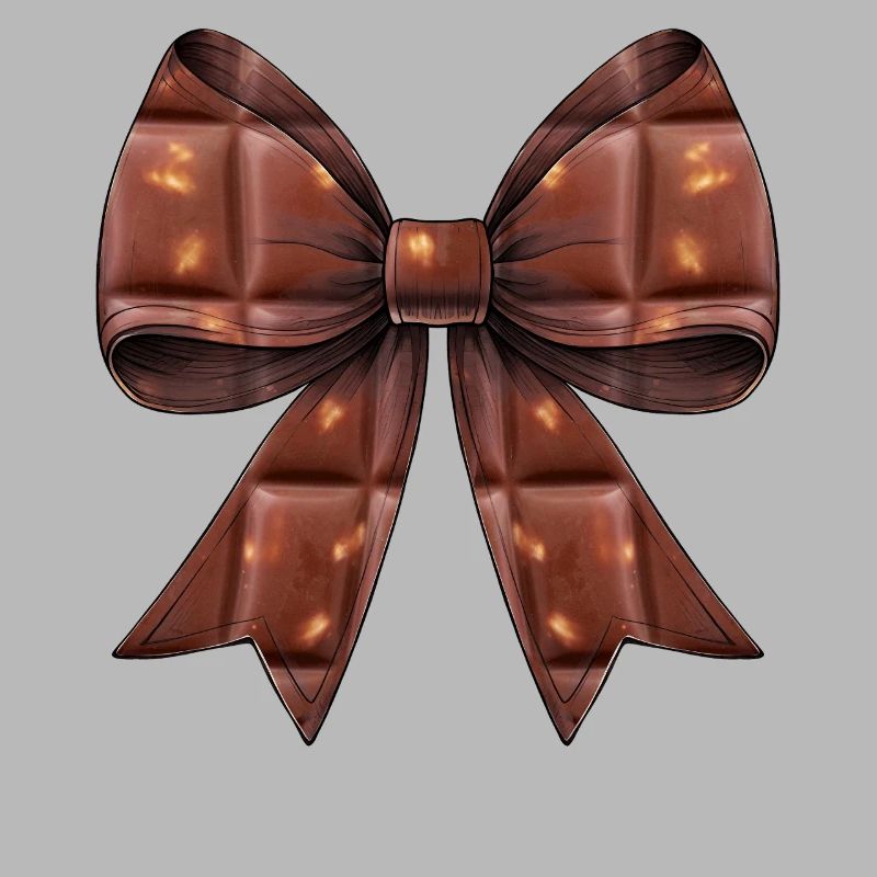 Coquette Bow Chocolate Candy Bar Pattern