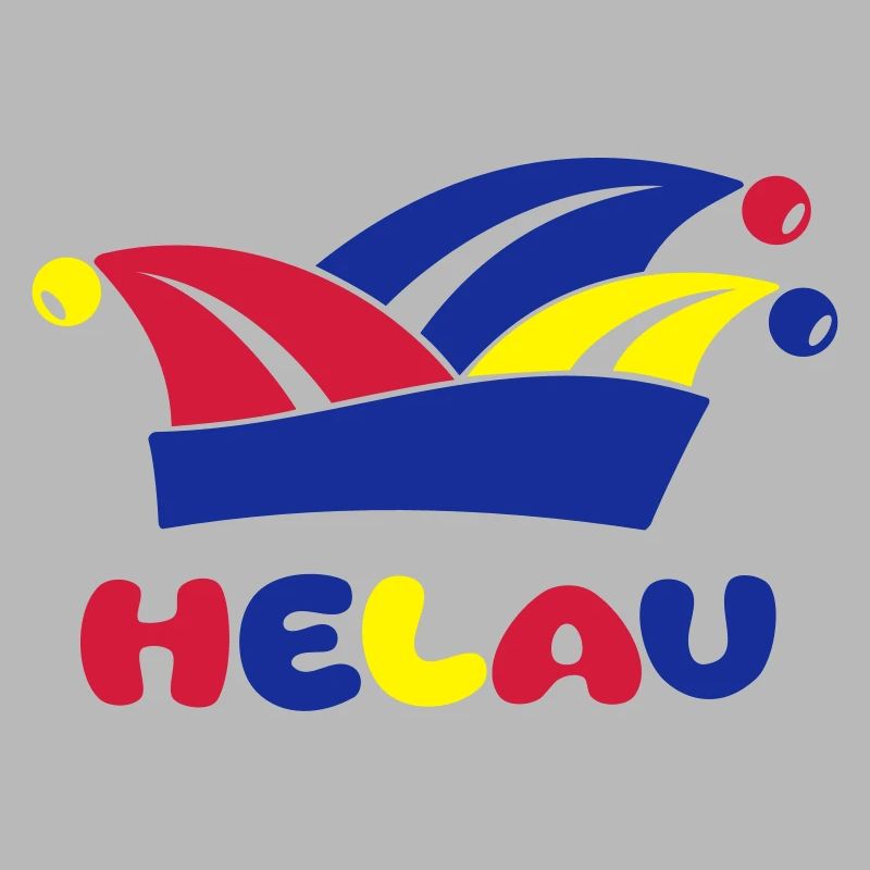 Fasching Narrenkappe Helau 1, 2 oder 3 Farben