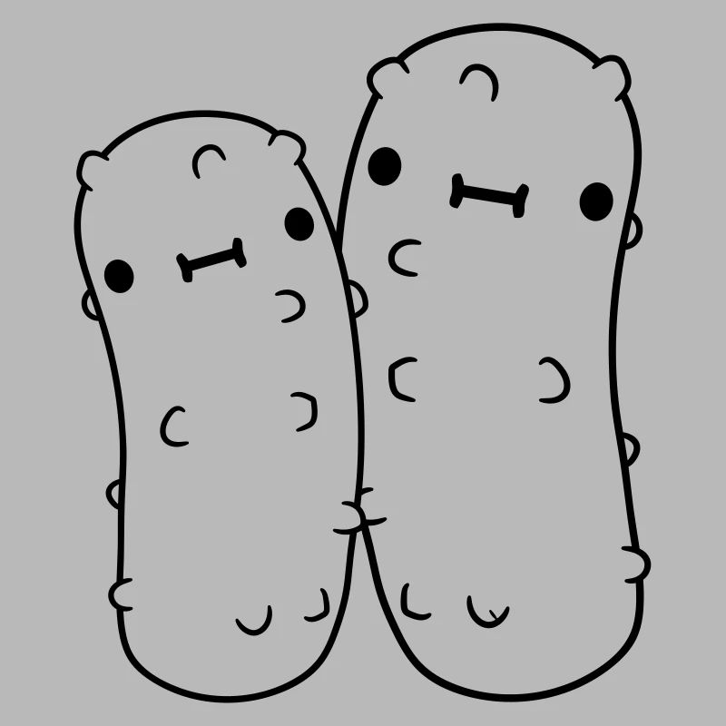 team 2 small cucumbers with