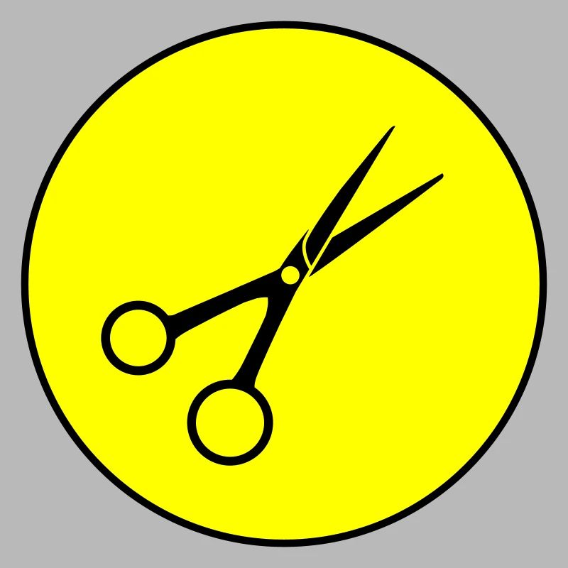 Cercle de barbier aux ciseaux