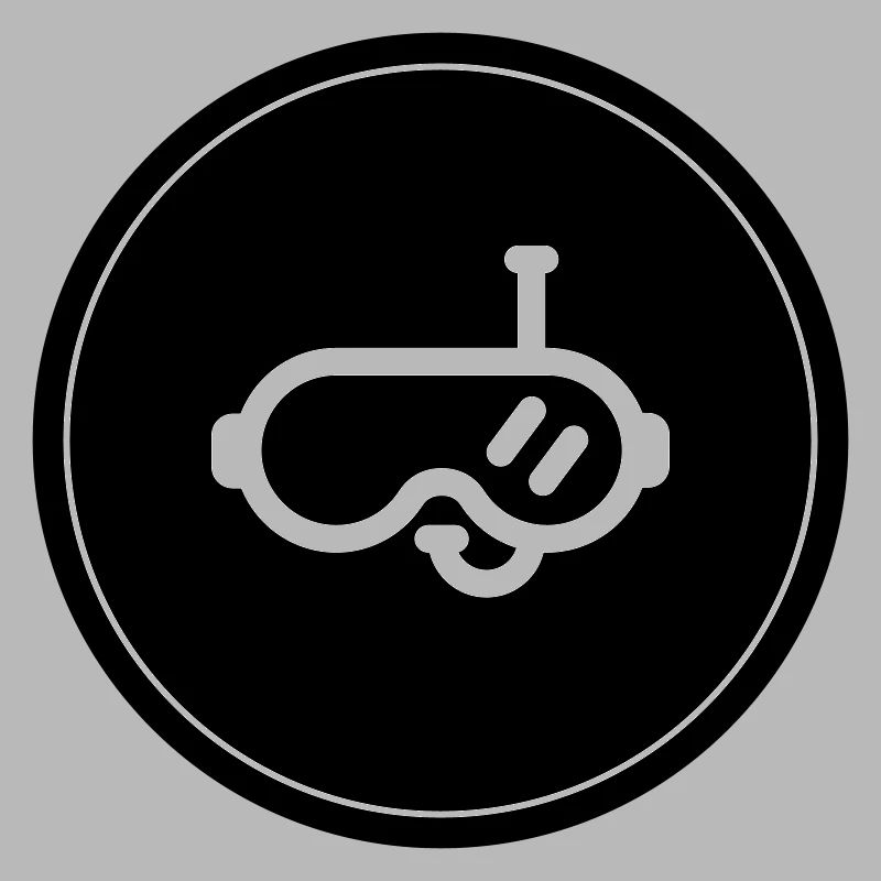 Diving goggles circle