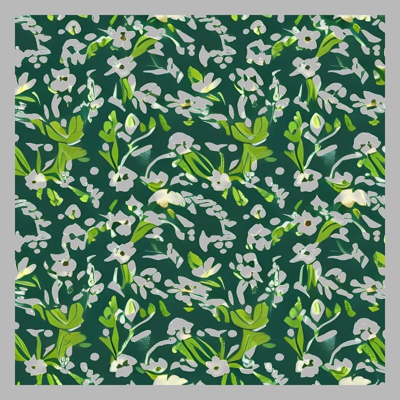 Motif de fleurs blanches