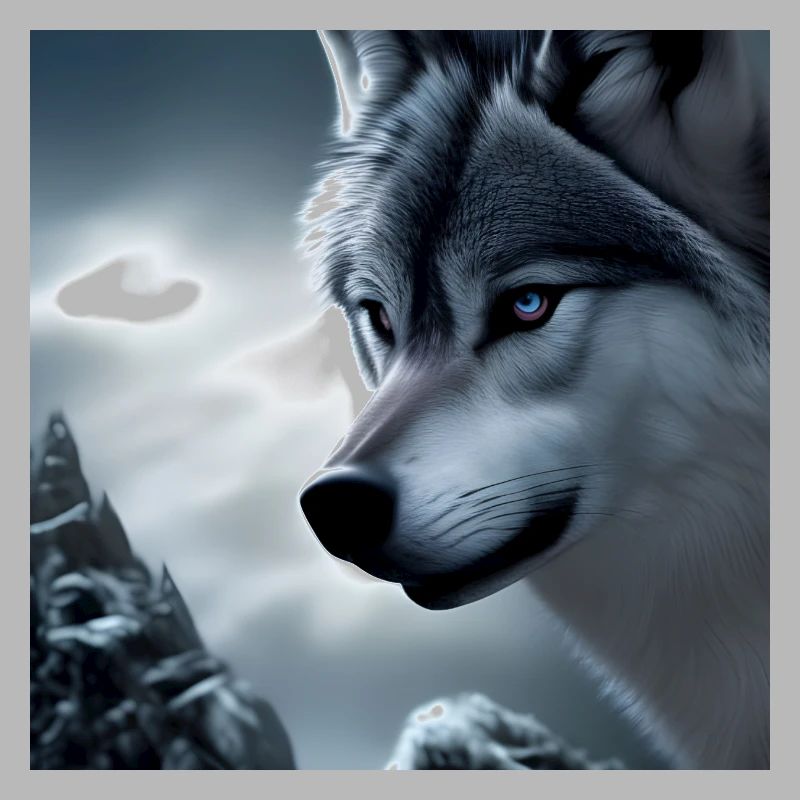 Weißer Wolf