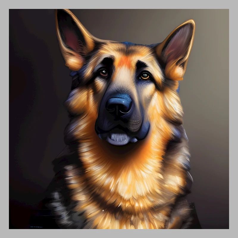 German Shepherd artwork