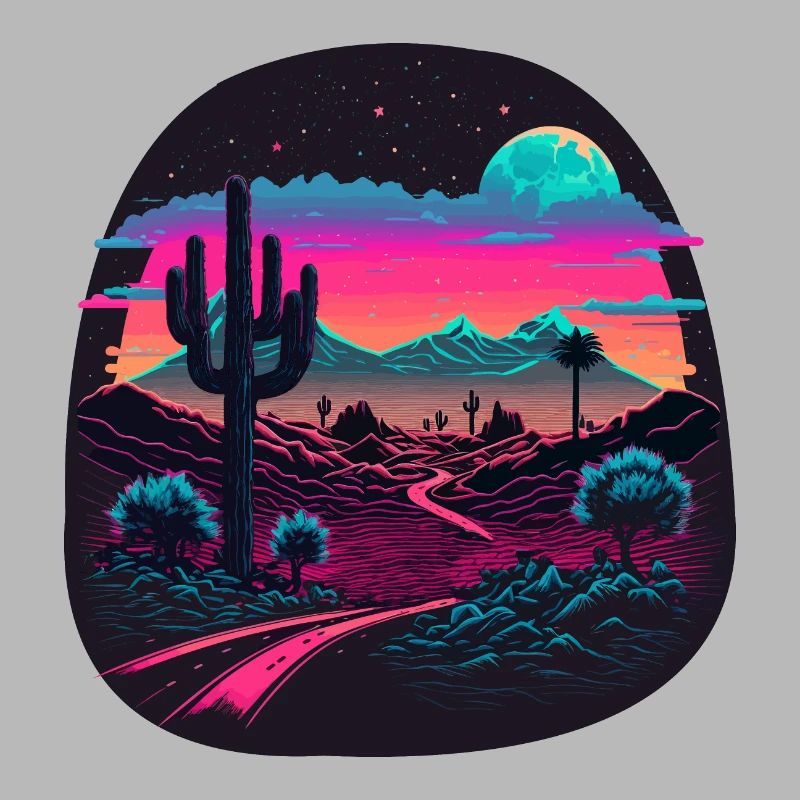 Retro Landschaft