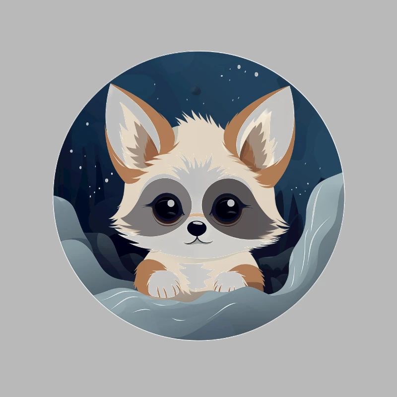 Renard nocturne de l’espace