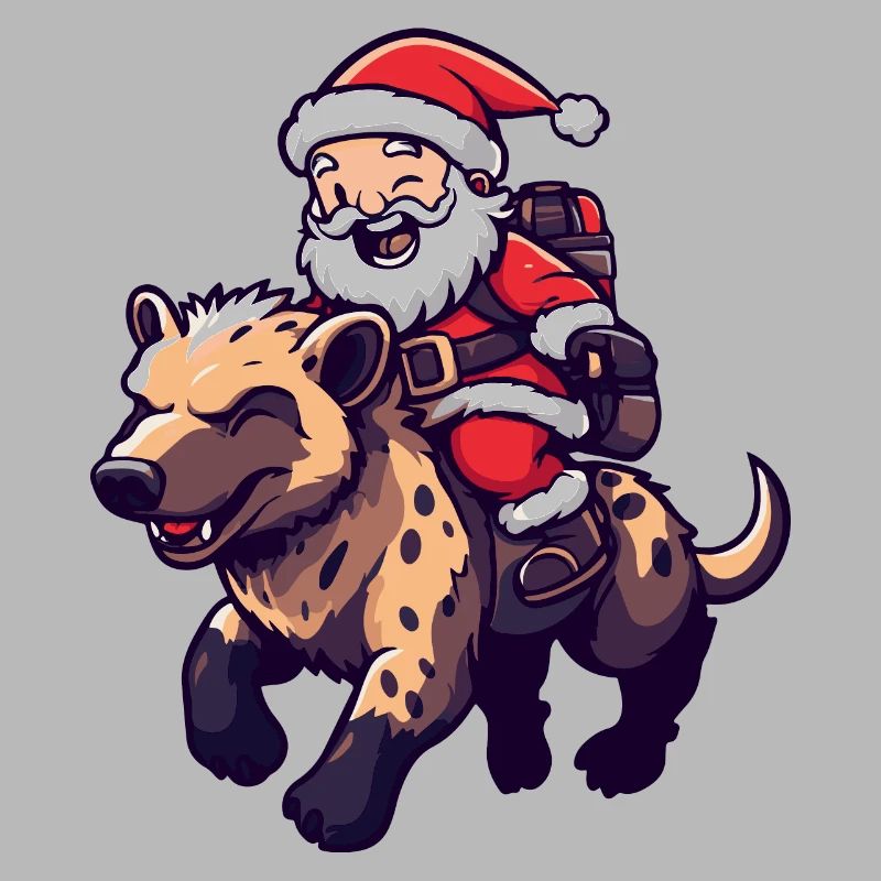Hyäne Weihnachtsmann