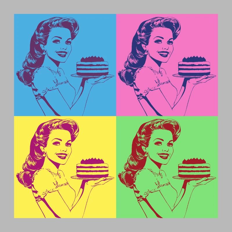 Baking Cake Baking Queen Baking Fairy Baker Pop Art