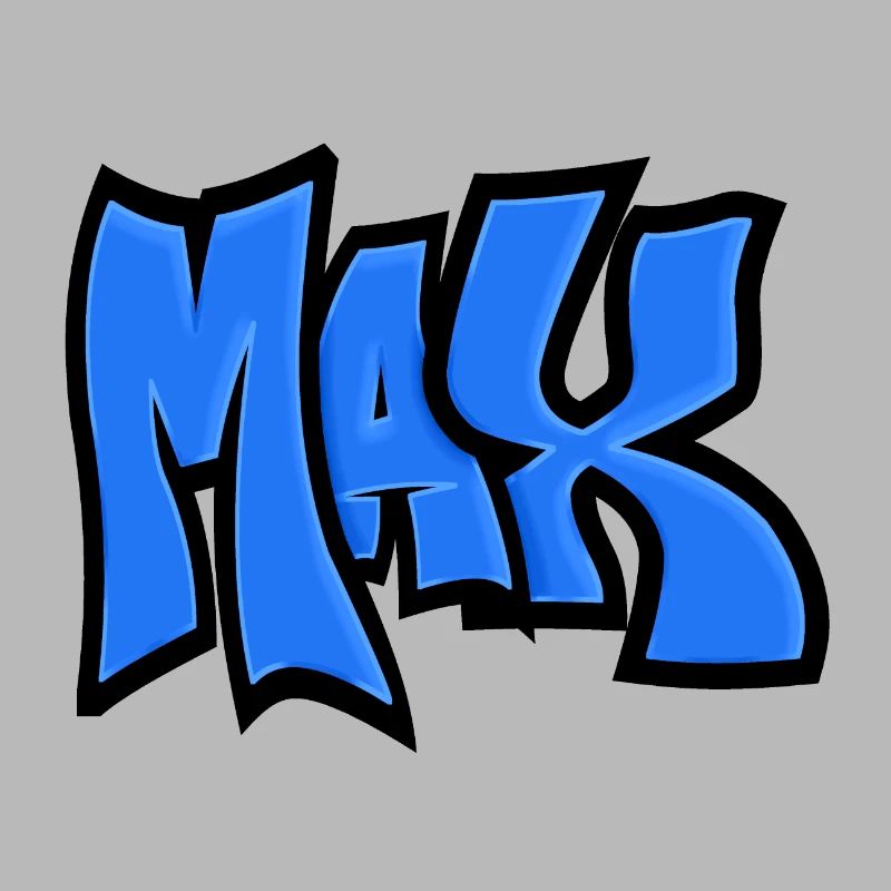 Max Graffiti Name blue