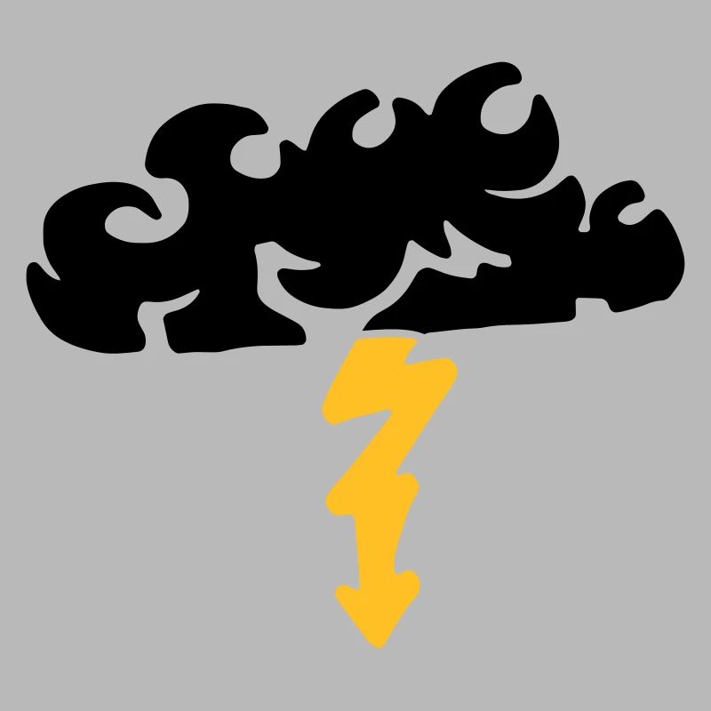 Lightning from a cloud / thunderstorm & lightning