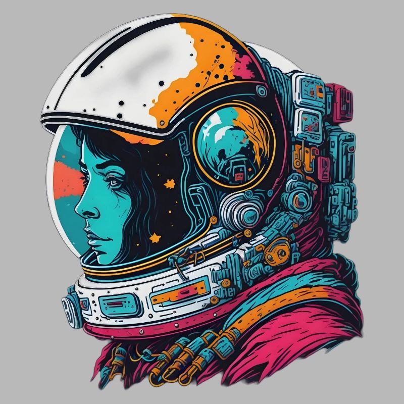 Astronaute abstrait dans l’espace