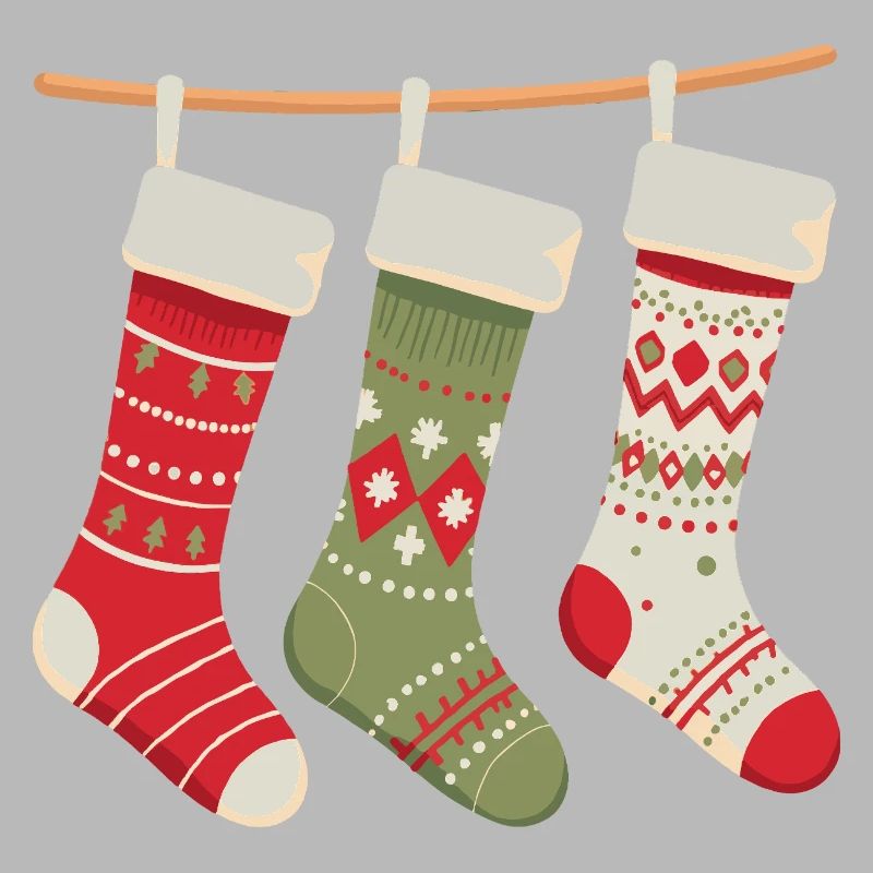 Three Stockings Christmas Pattern