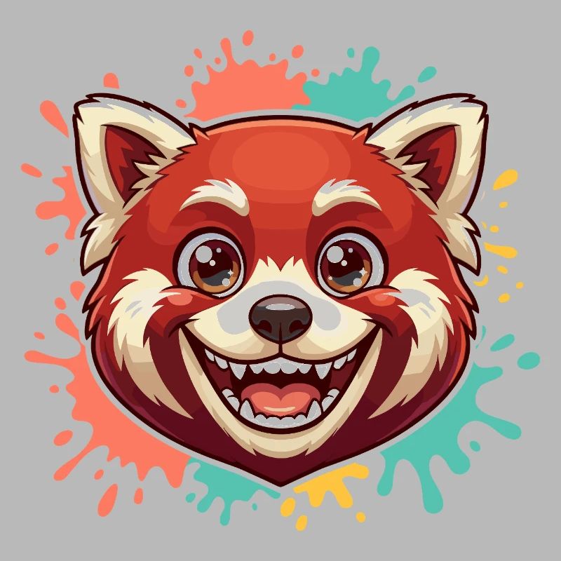Red Panda Splash