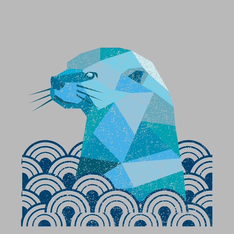Otter gift geometry minimalist design