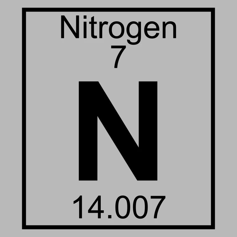 Periodic table element 7 - N (nitrogen) - BIG