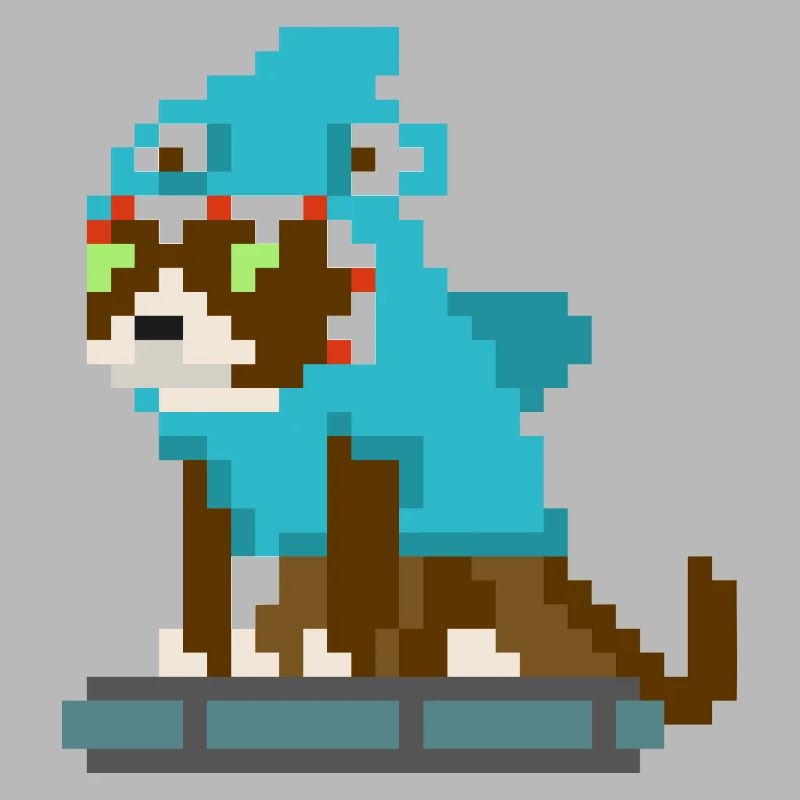 Chat-Shark meme Rumba 8Bits