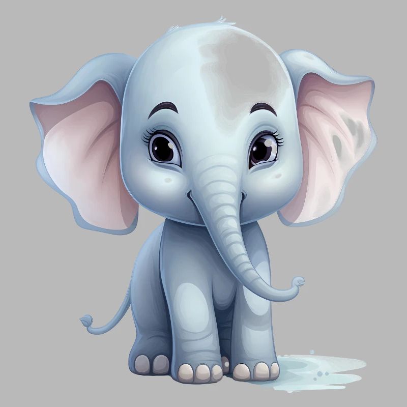 Bébé éléphant mignon