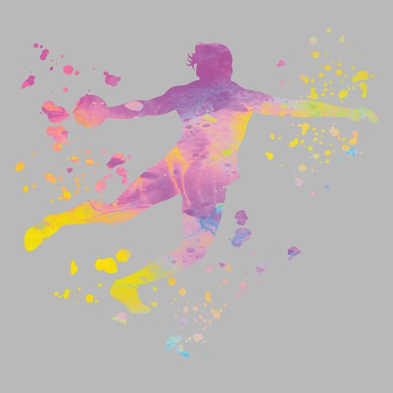 Discus thrower Colorsplash discus throw