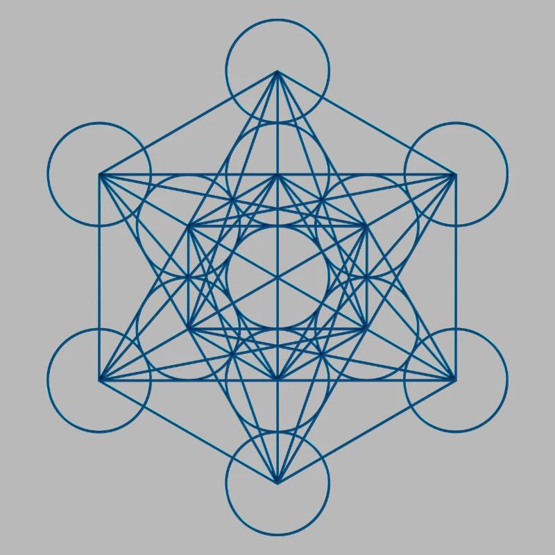 Le cube de Metatron - bleu