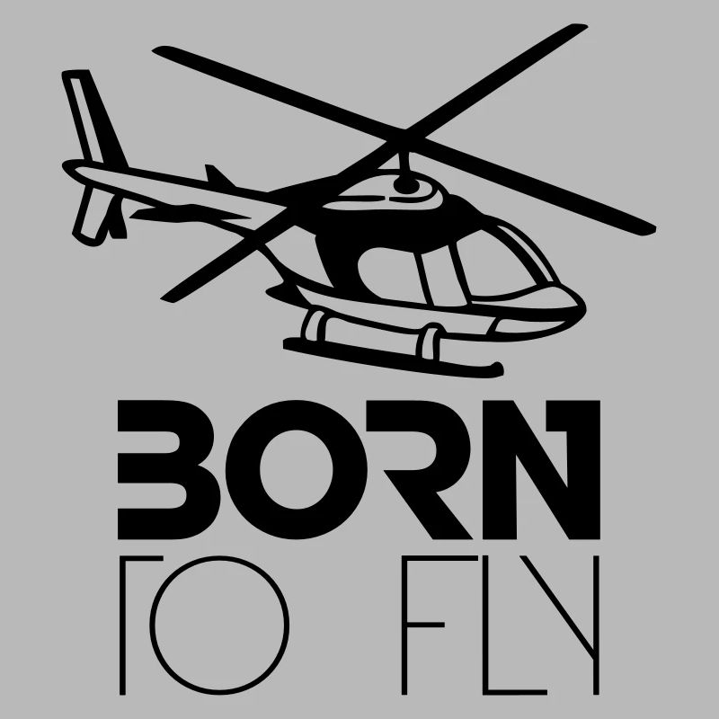 Né à voler Heli Logo