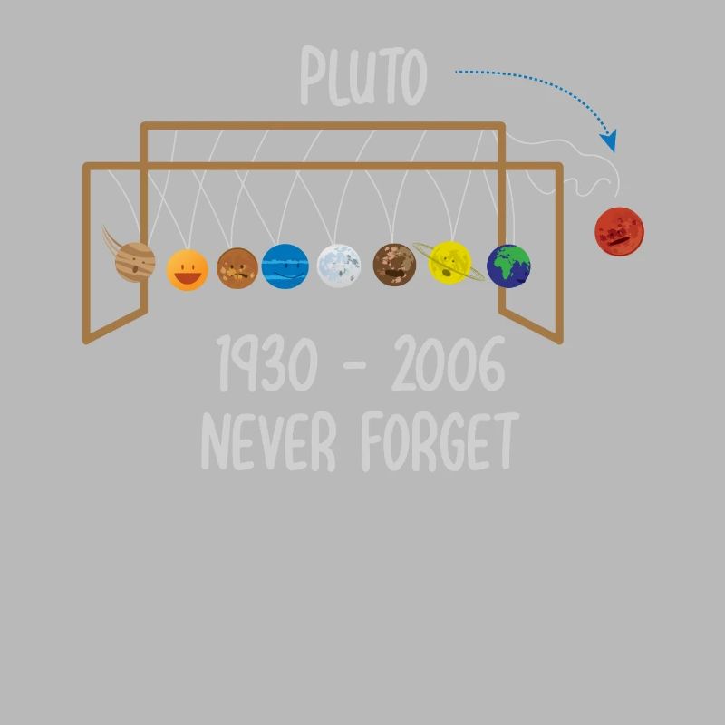 Never Forget RIP Pluto Planet Space Gift