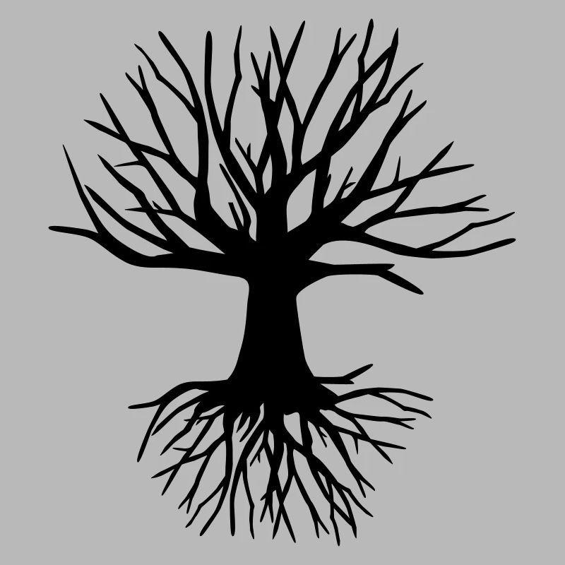 Baum und Wurzel