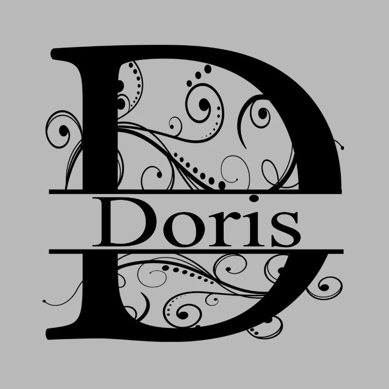 Monogram avec le prénom Doris