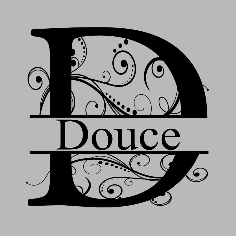 Monogram avec le prénom Douce