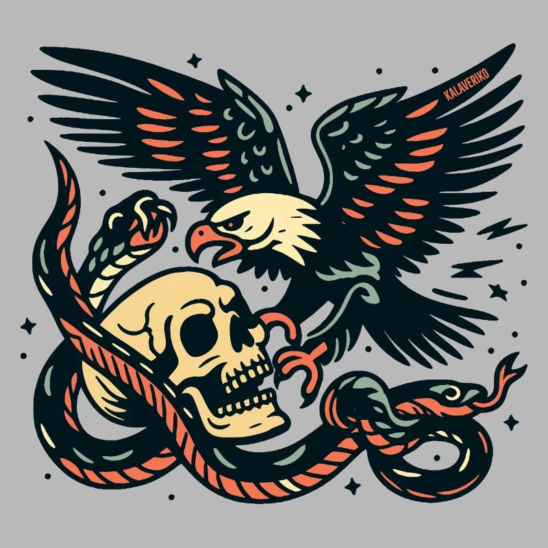 Aigle avec serpent