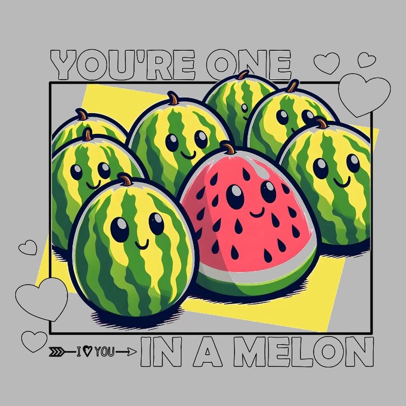 SIE SIND EINER IN EINER MELONE