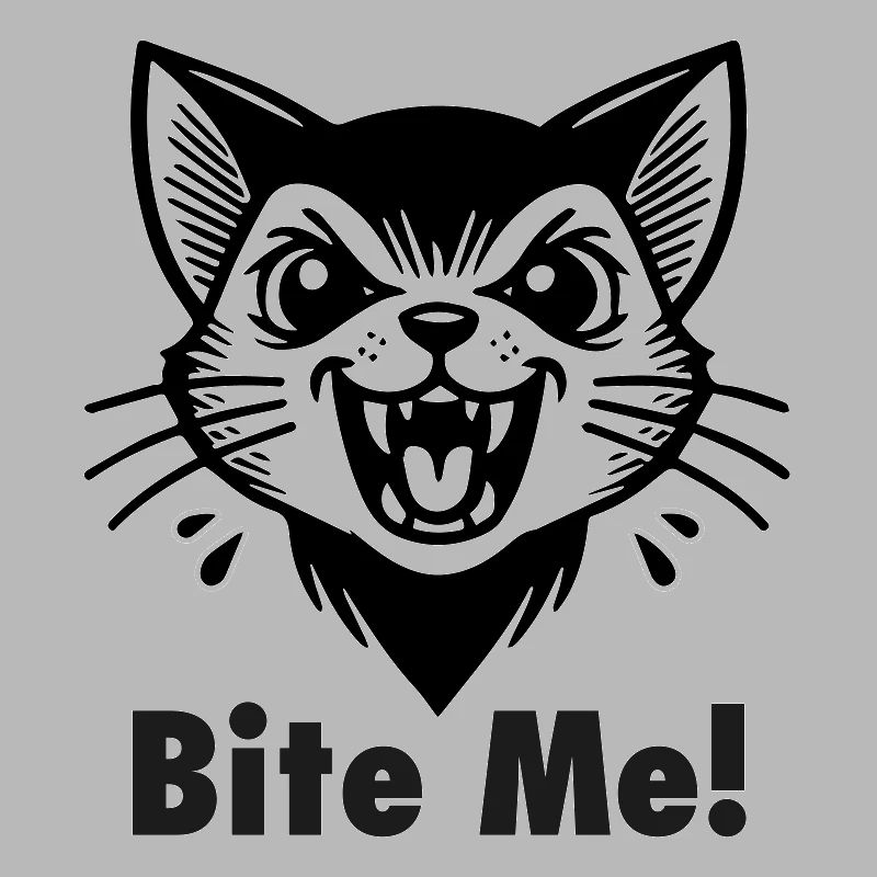 Gothic Vampire Cat - "Bite Me!" Design