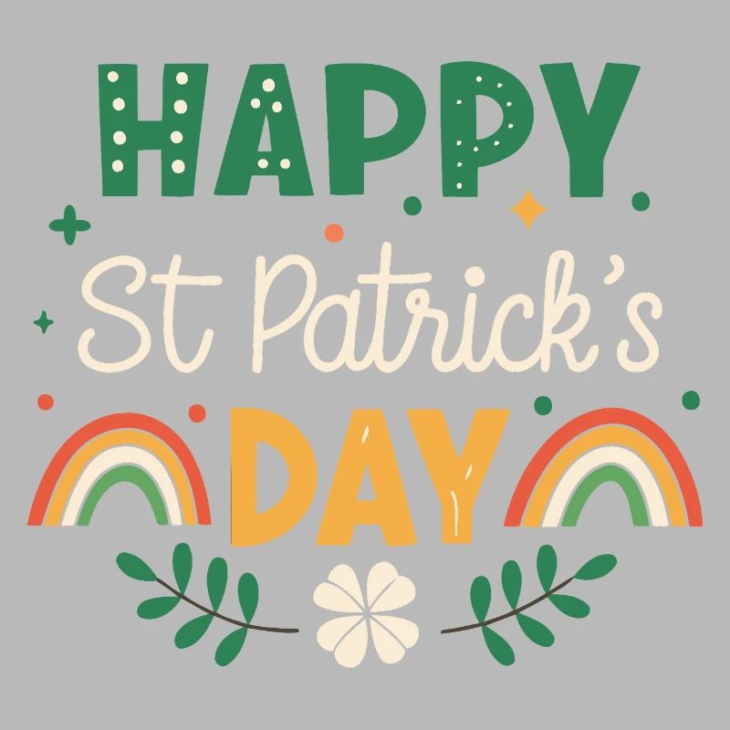 Frohen St. Patrick's Day Regenbogen