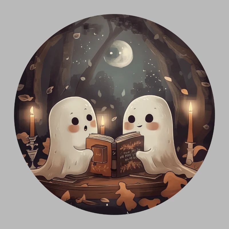 Ghosts, Reading, Book, Library, Halloween