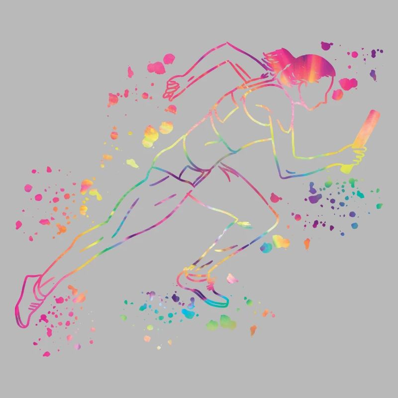 Coureur de relais, Course de relais, Course de relais, Course de relais