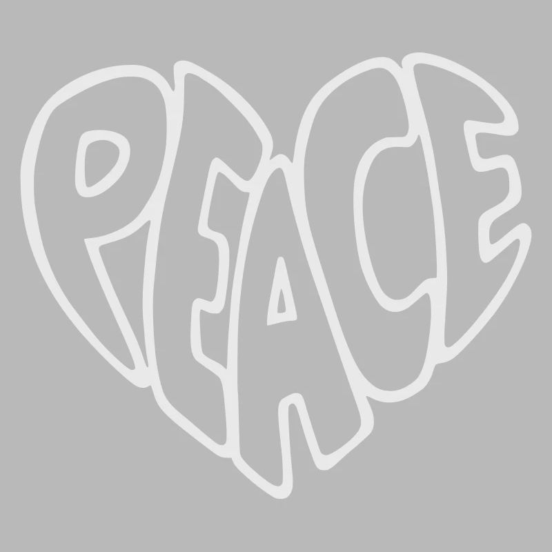 Peace Bubble Schrift Grafik