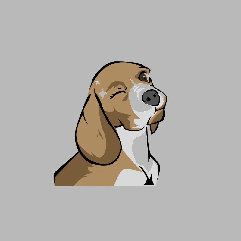 Beagle Dachshund Wink Gift Idea