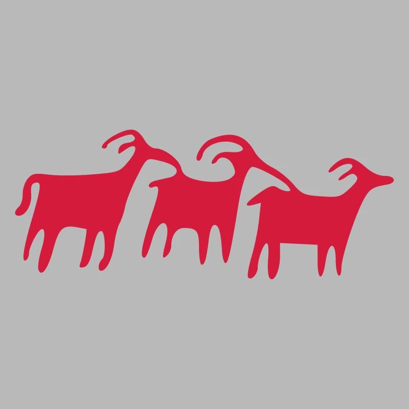 petroglyph herd vector
