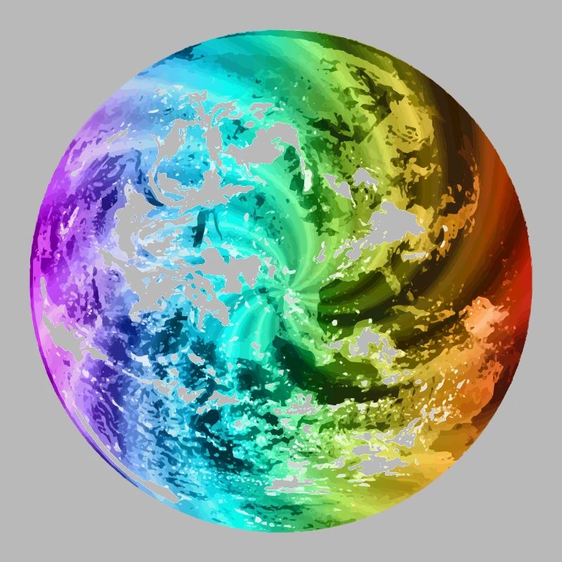 Globe terrestre coloré globe terrestre globe terrestre coloré