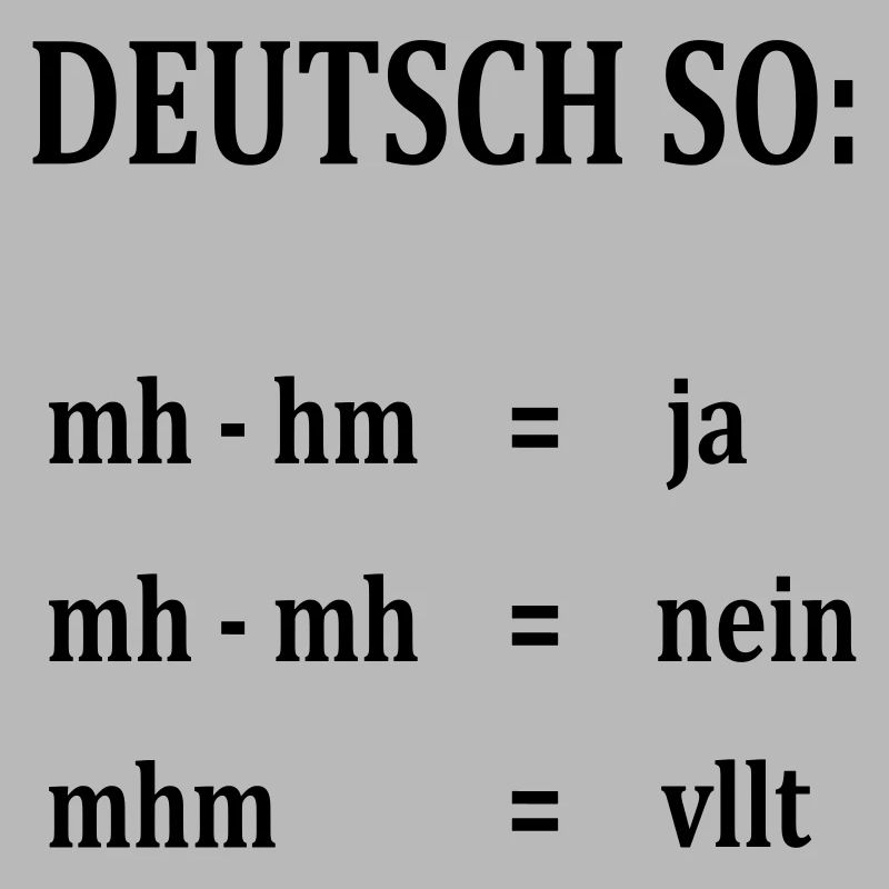 witziger Deutsch-Spruch