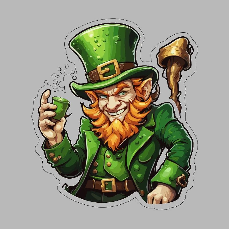 Leprechaun / Leprechaun / Vert / Gingembre / Irlande