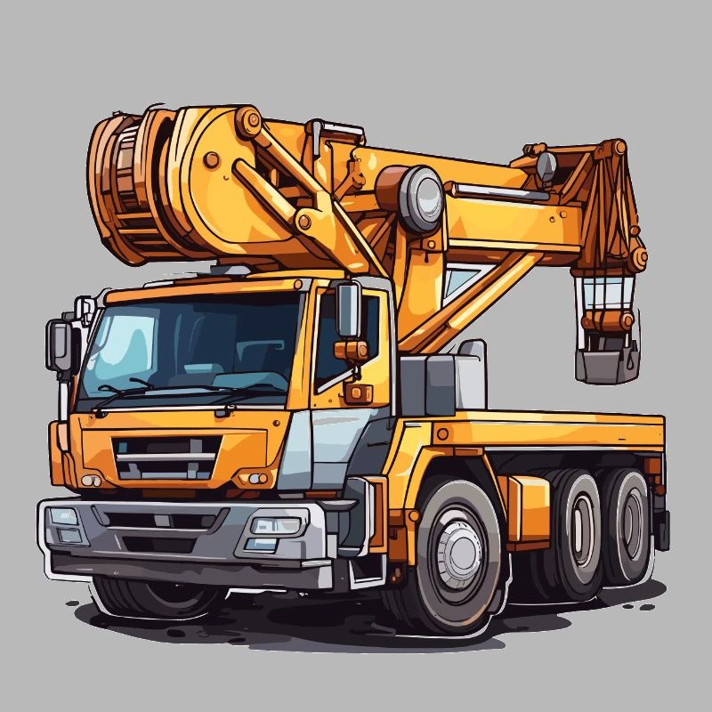 Crane / construction site / winch / crane system