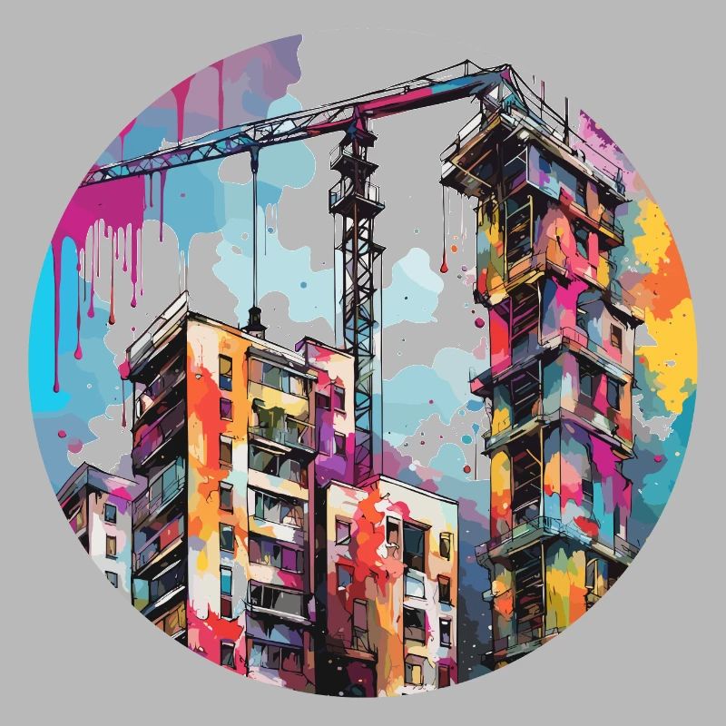 Crane / construction site / winch / crane system