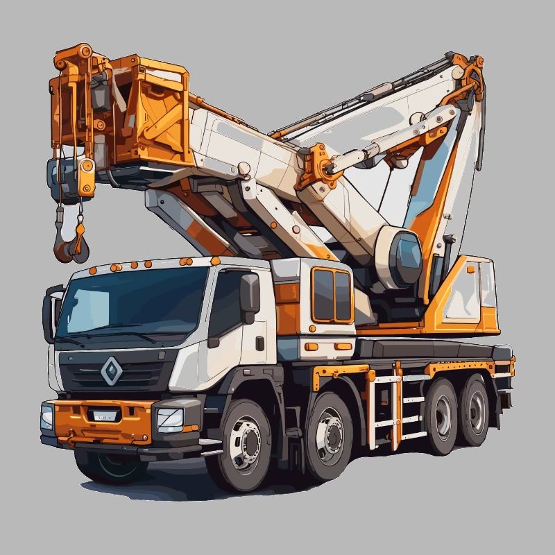 Crane / construction site / winch / crane system