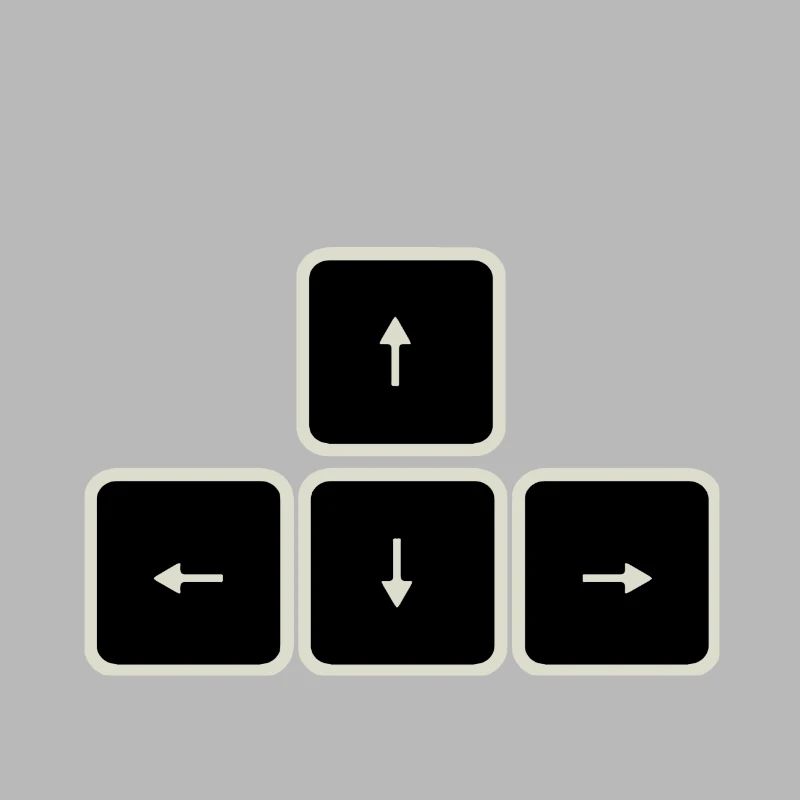 Arrow Keys Keyboard Computer Nerd